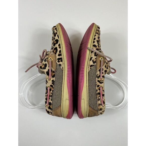 Sperry Top-Sider Bluefish Leopard Print Pony Hair Boat Shoes Women's Size 6M - Picture 6 of 10